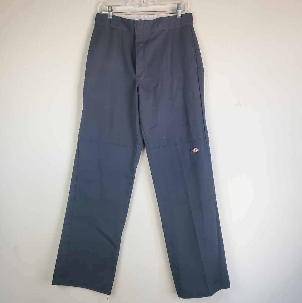Dickies Black Pants 30 by 34 Straight Leg Loose Fit Black Pants